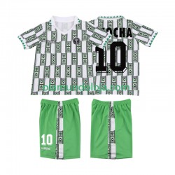 Camisola Nigéria OKOCHA 10 Retro Criança Equipamento Segundo 1994 Manga Curta